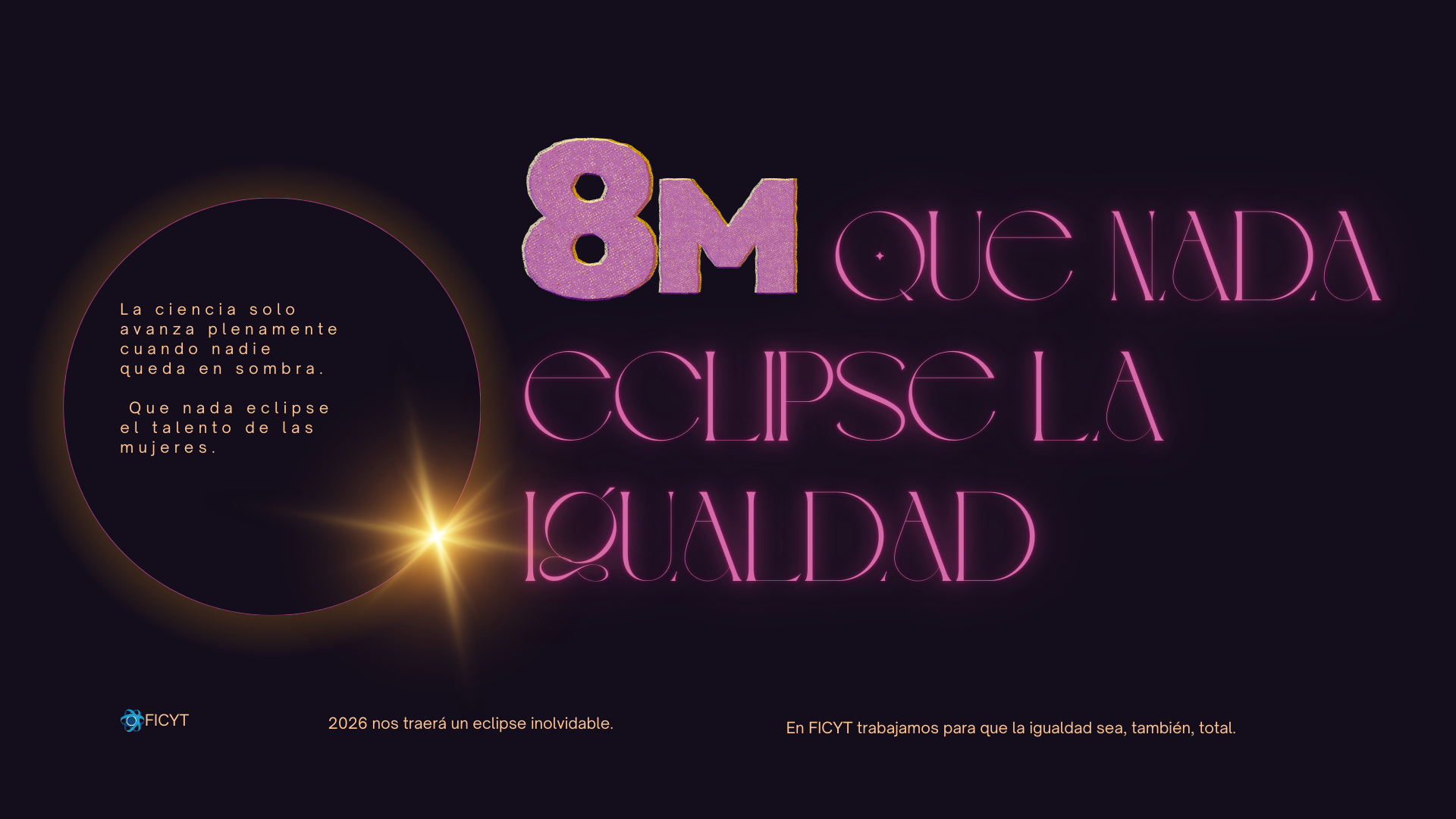 Imagen: 8 M que nada eclipse la igualdad