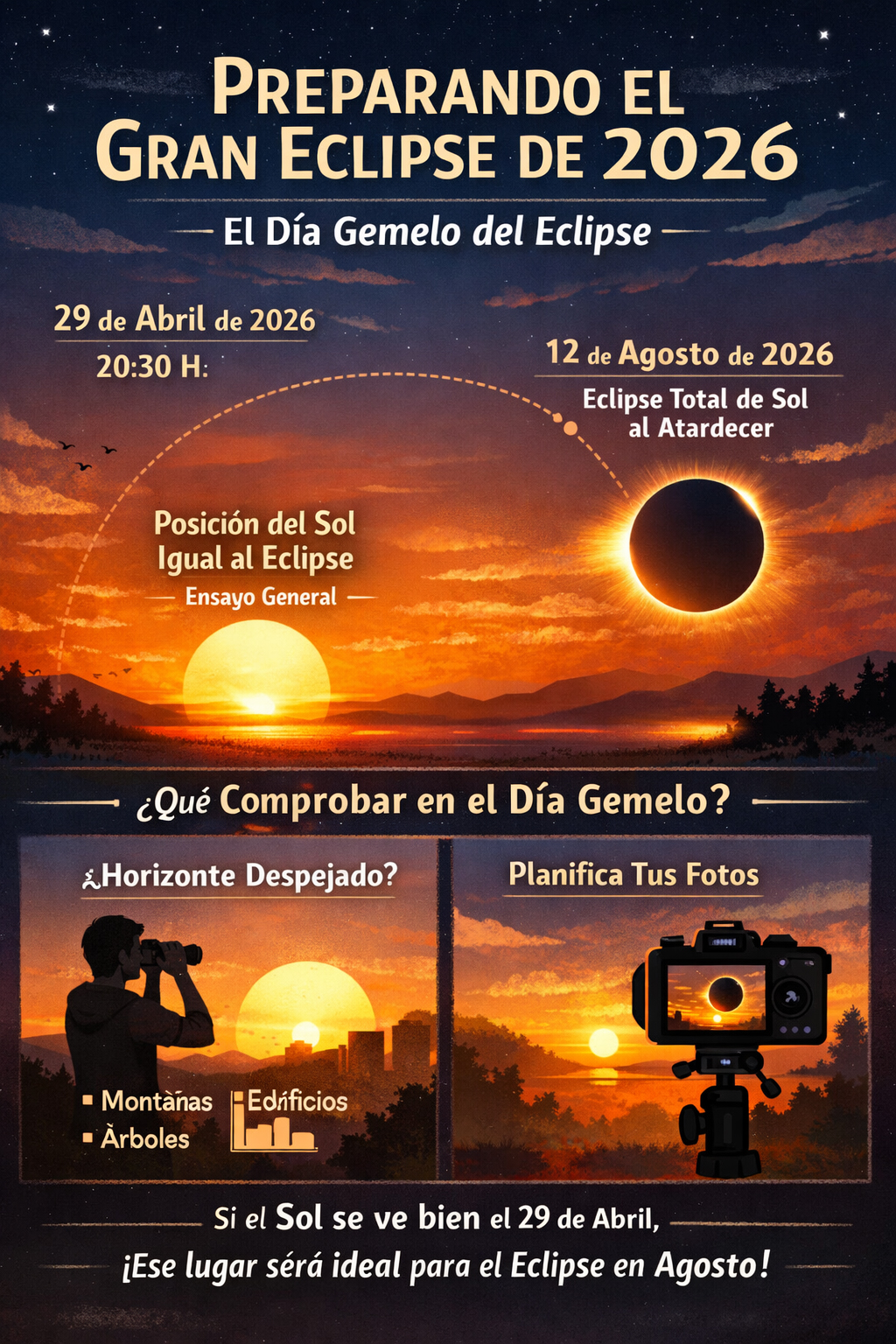 Imagen: Más de 19.000 escolares de 128 centros educativos ensayan el eclipse solar total que cruzará Asturias el 12 de agosto