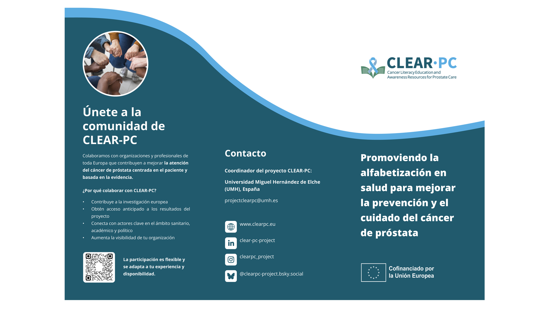 Imagen: Nuevo folleto del proyecto CLEAR-PC!