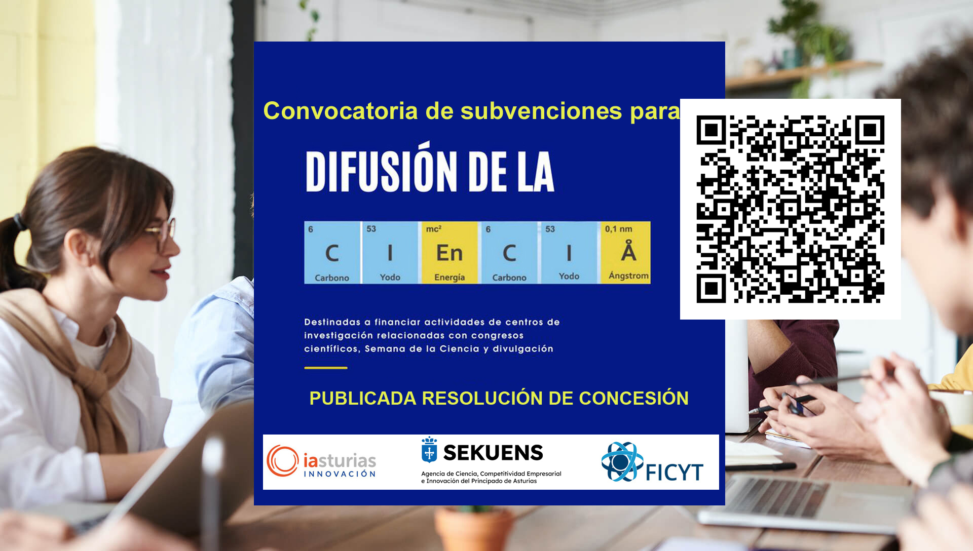 Imagen: Publicada la resolución de concesión de las ayudas para la difusión de actividades de I+D+i en Asturias 2026