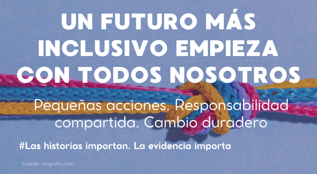 Imagen: ¿Qué necesita cambiar? Construir comunidades más inclusivas.  