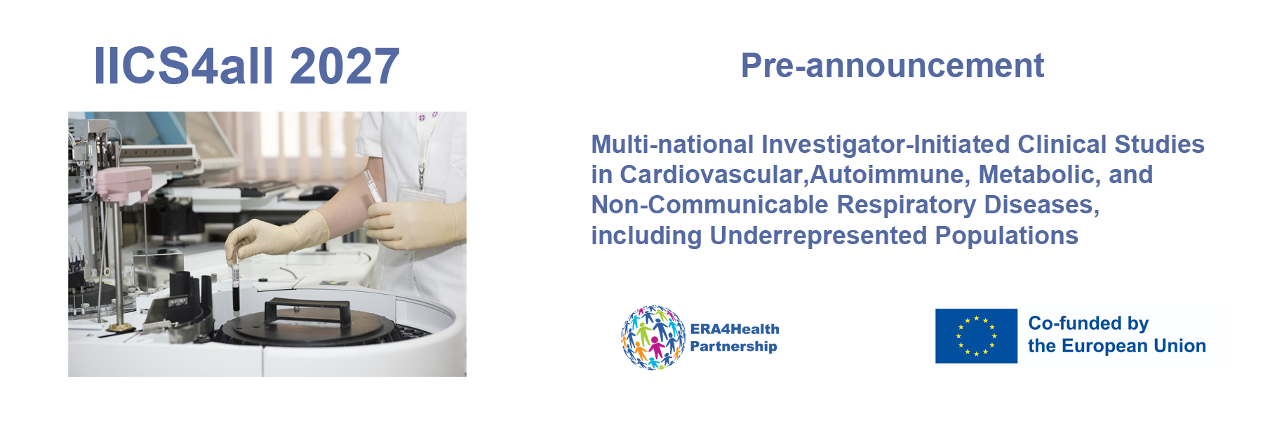 Imagen: ERA4Health anuncia una nueva convocatoria internacional para financiar estudios clínicos en enfermedades cardiovasculares, metabólicas, autoinmunes y respiratorias